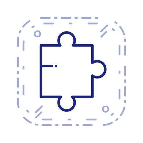 Vector puzzel stuk pictogram