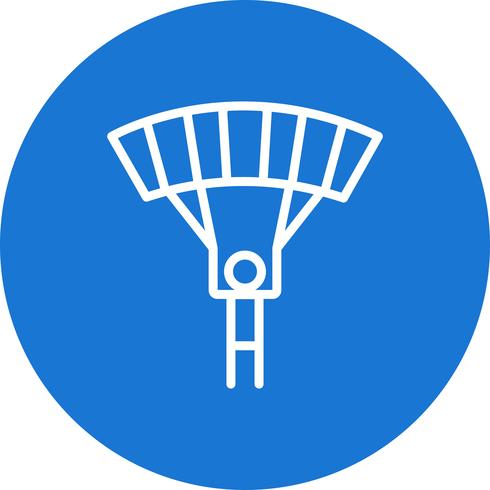 Parachutist pictogram vectorillustratie vector