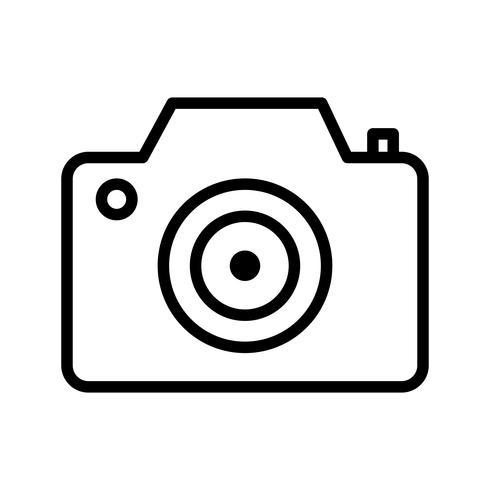 Camera pictogram vectorillustratie vector