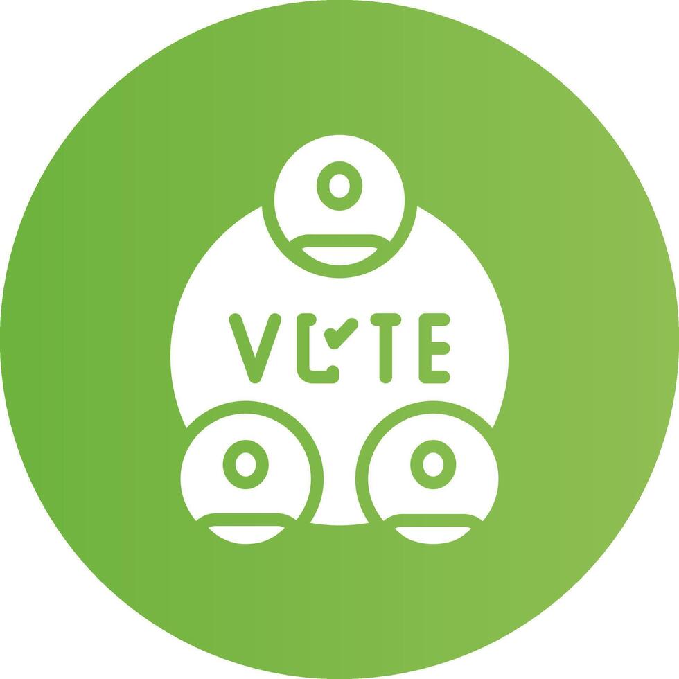 verkiezingen creatief icoon ontwerp vector