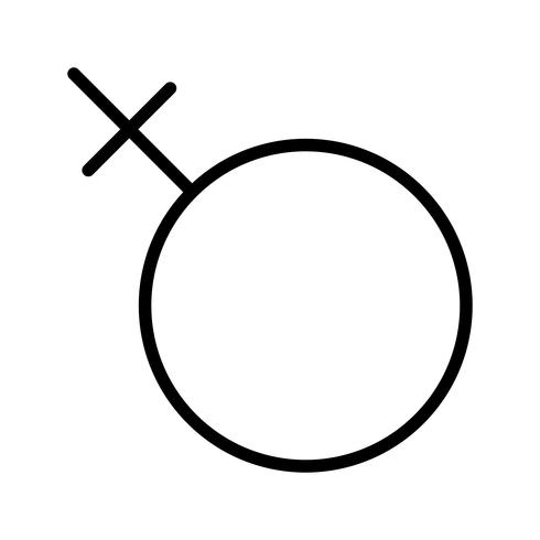 Vector vrouwelijke pictogram