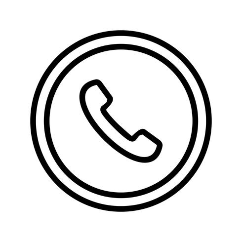 Vector telefoon verkeersbord pictogram