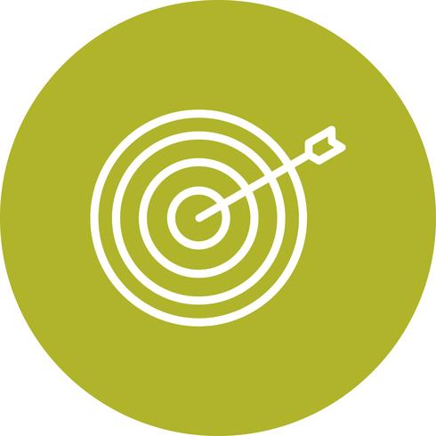 Bullseye pictogram vectorillustratie vector