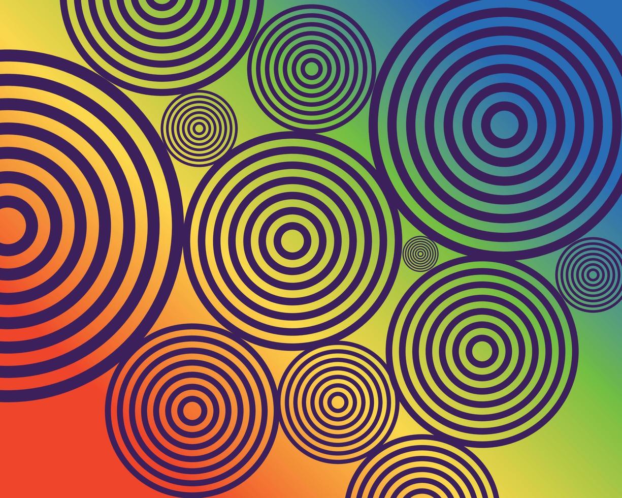 spiraalpatroon in regenboog kleur achtergrond, behang, door vector