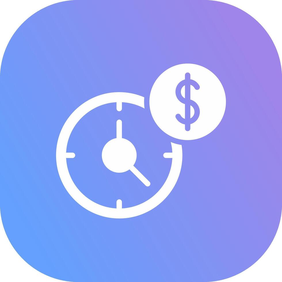 tijd is geld creatief icoon ontwerp vector