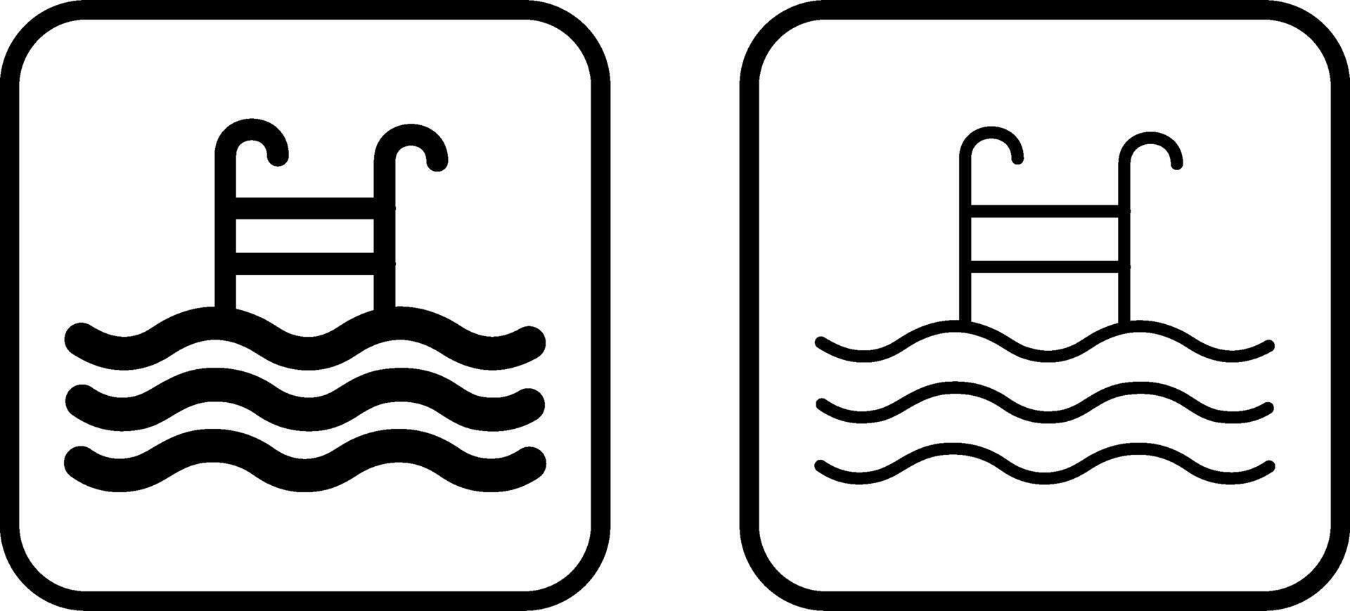 zwembad vector pictogram