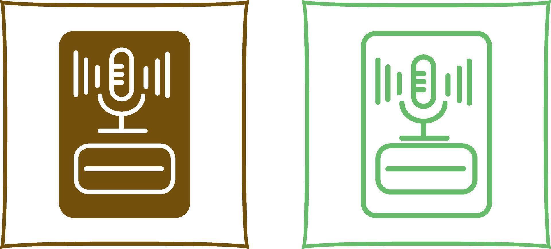 microfoon vector pictogram