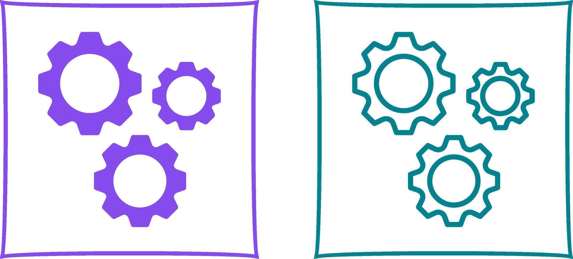 tandwiel vector pictogram