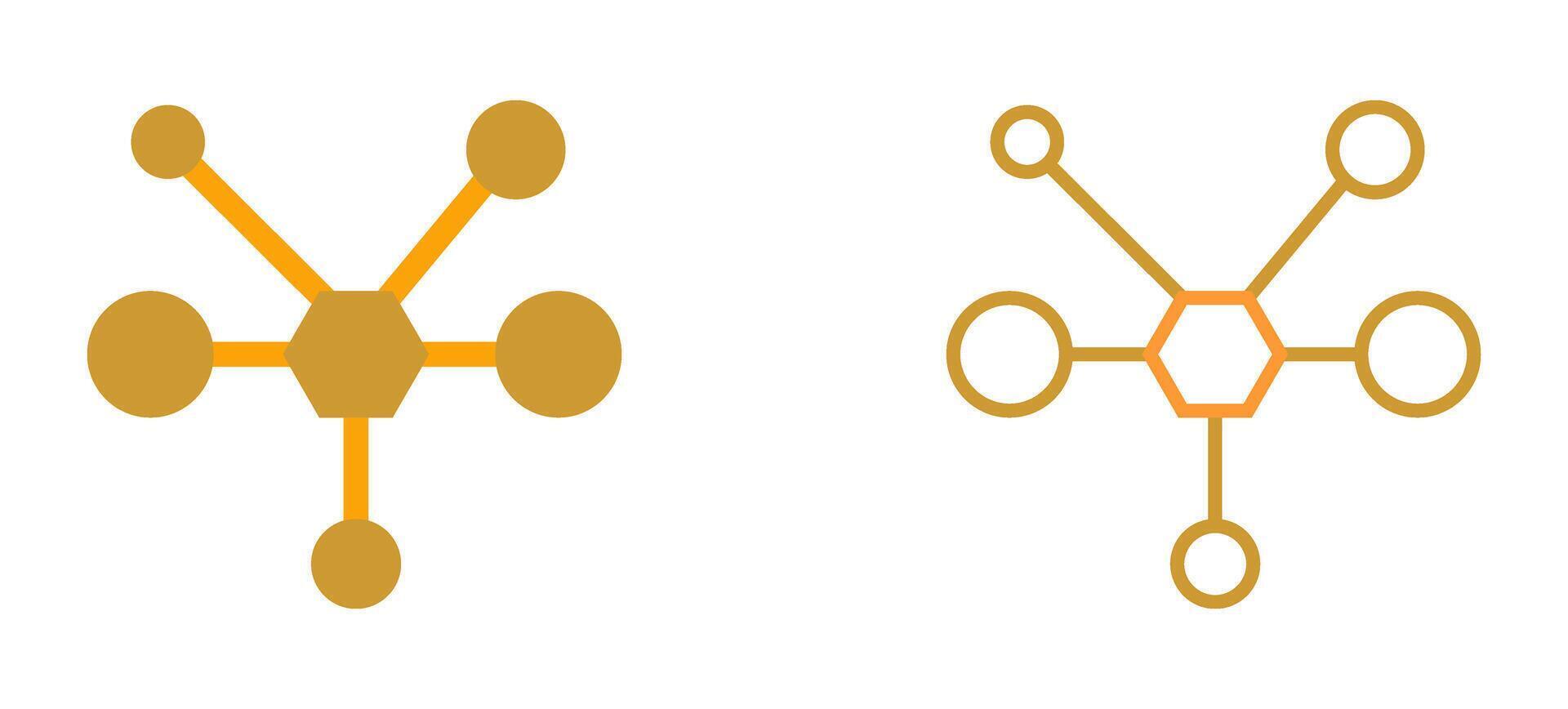 molecuul vector pictogram