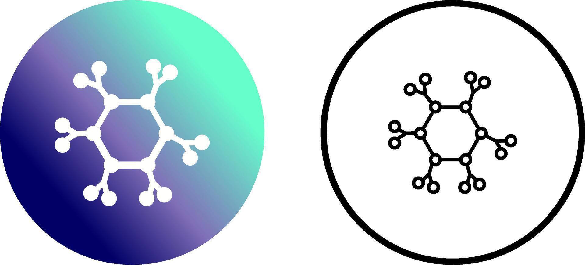 molecuul vector pictogram