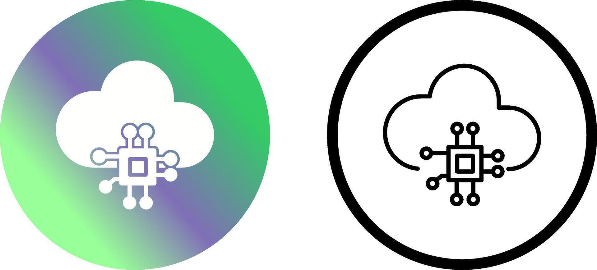 cloud computing vector icon