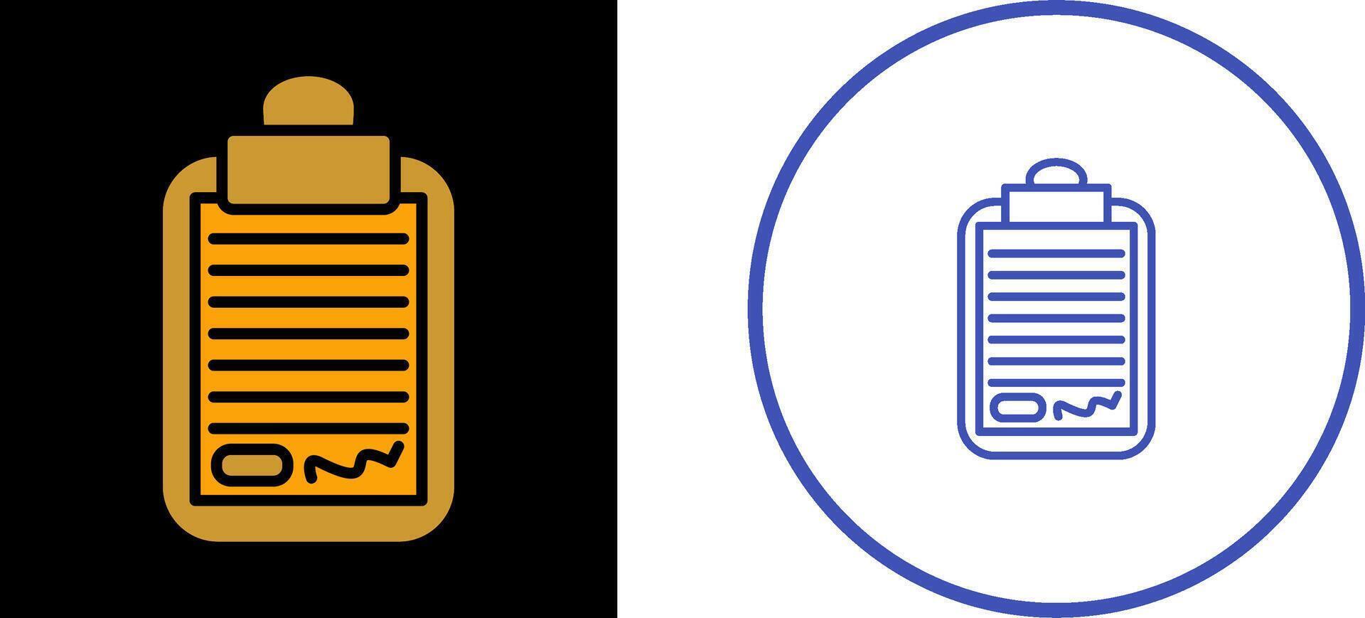 contract vector pictogram