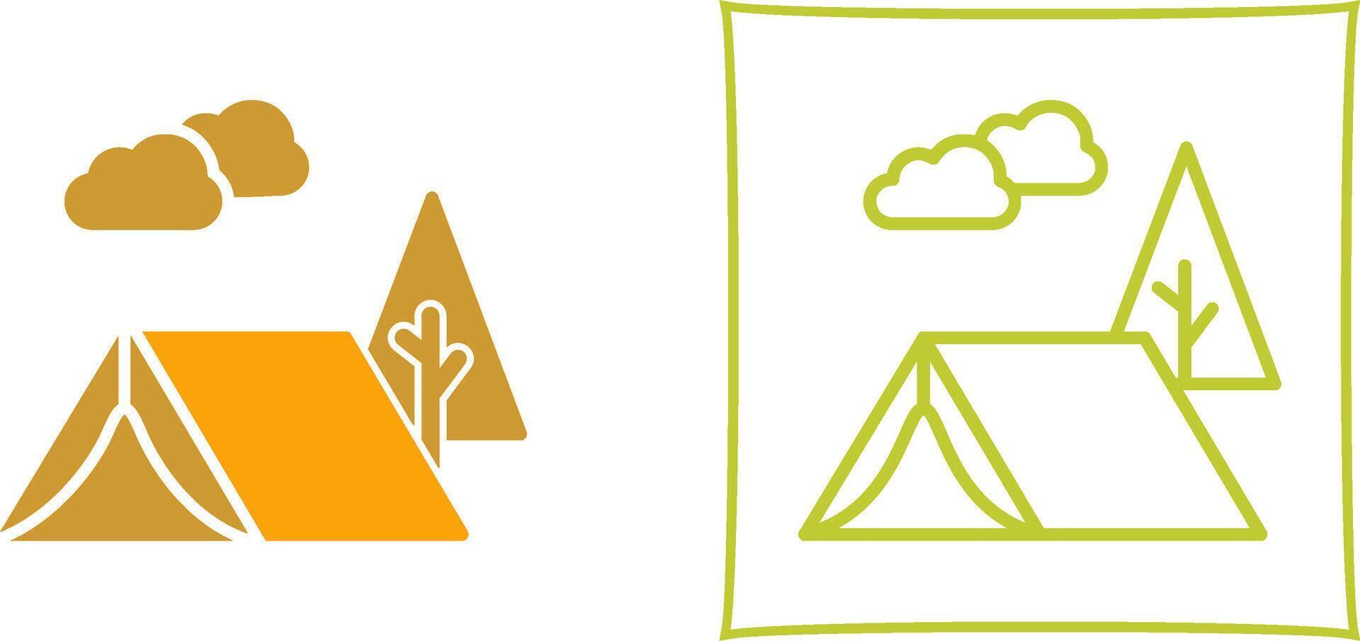 tent vector pictogram