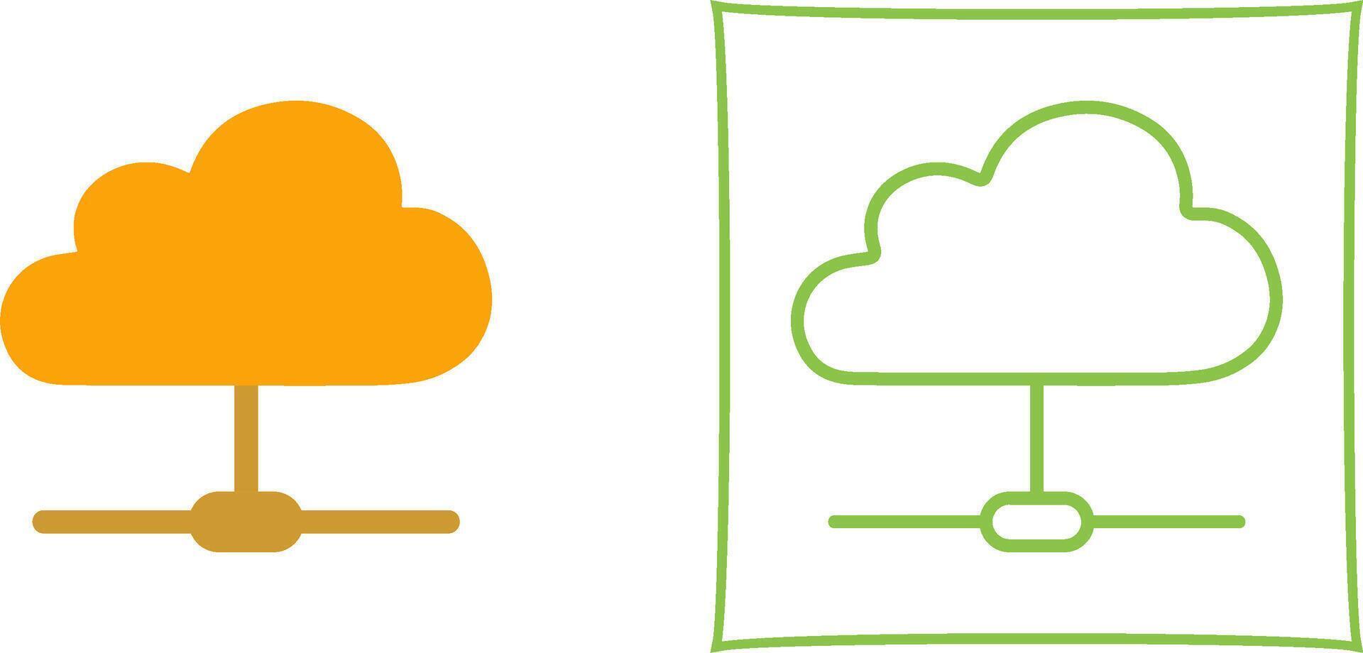 wolk vector pictogram