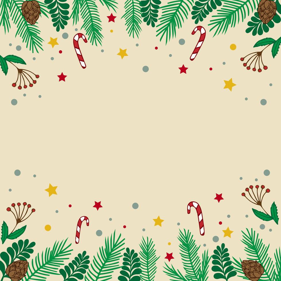 lichte kerstachtergrond, feestelijke websjabloon - vector