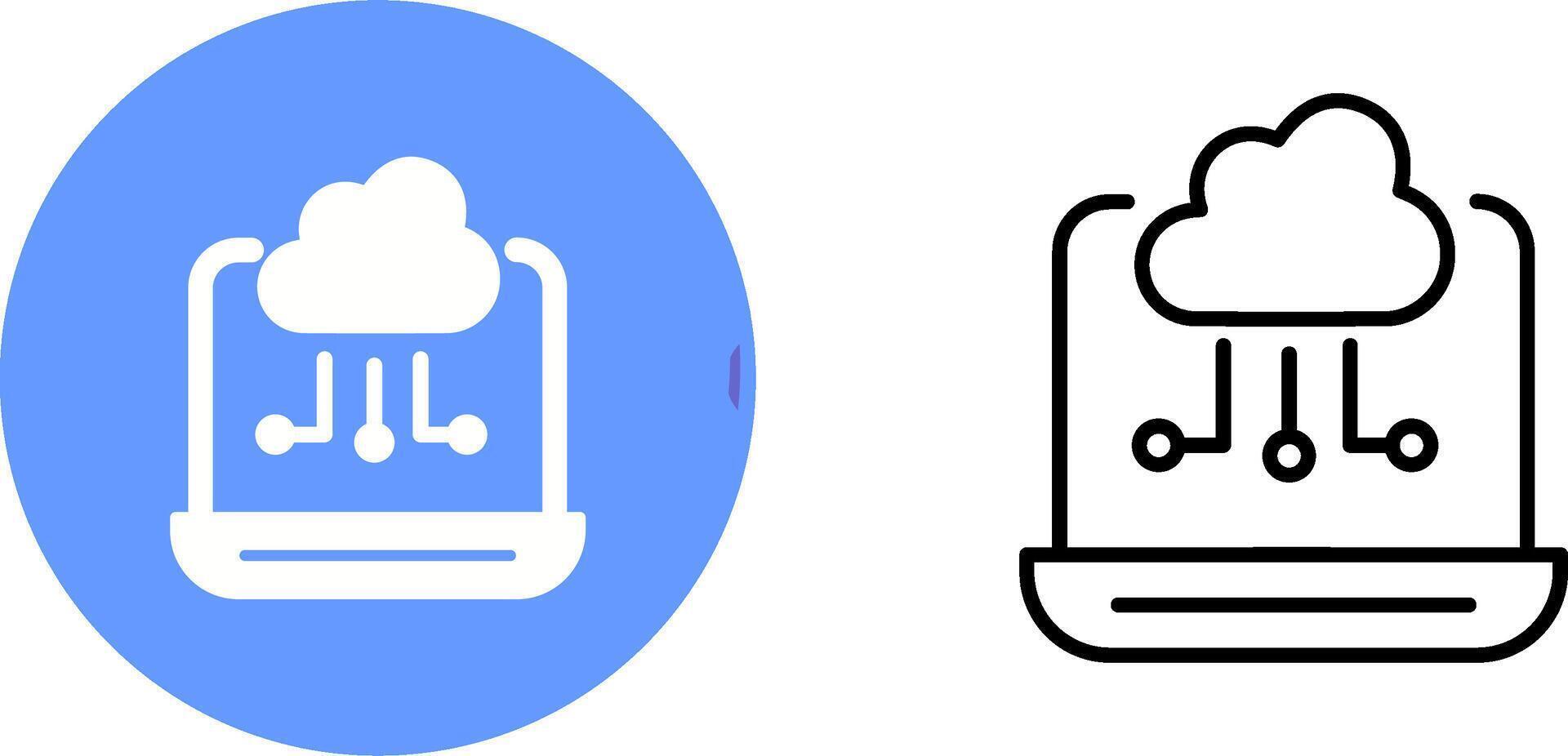 cloud computing vector icon