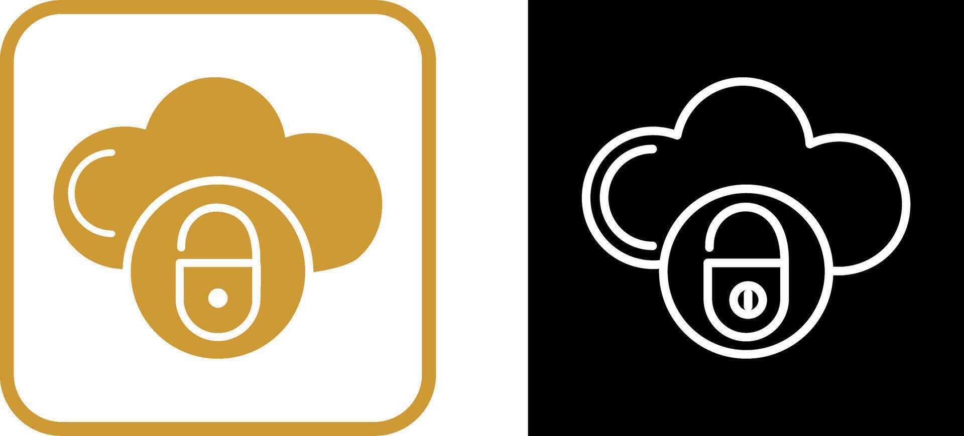 veilige cloud vector icon