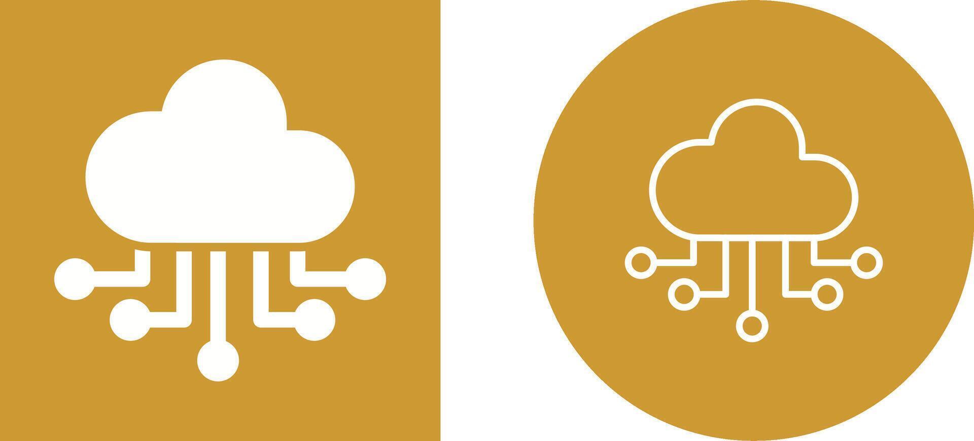 cloud computing vector icon