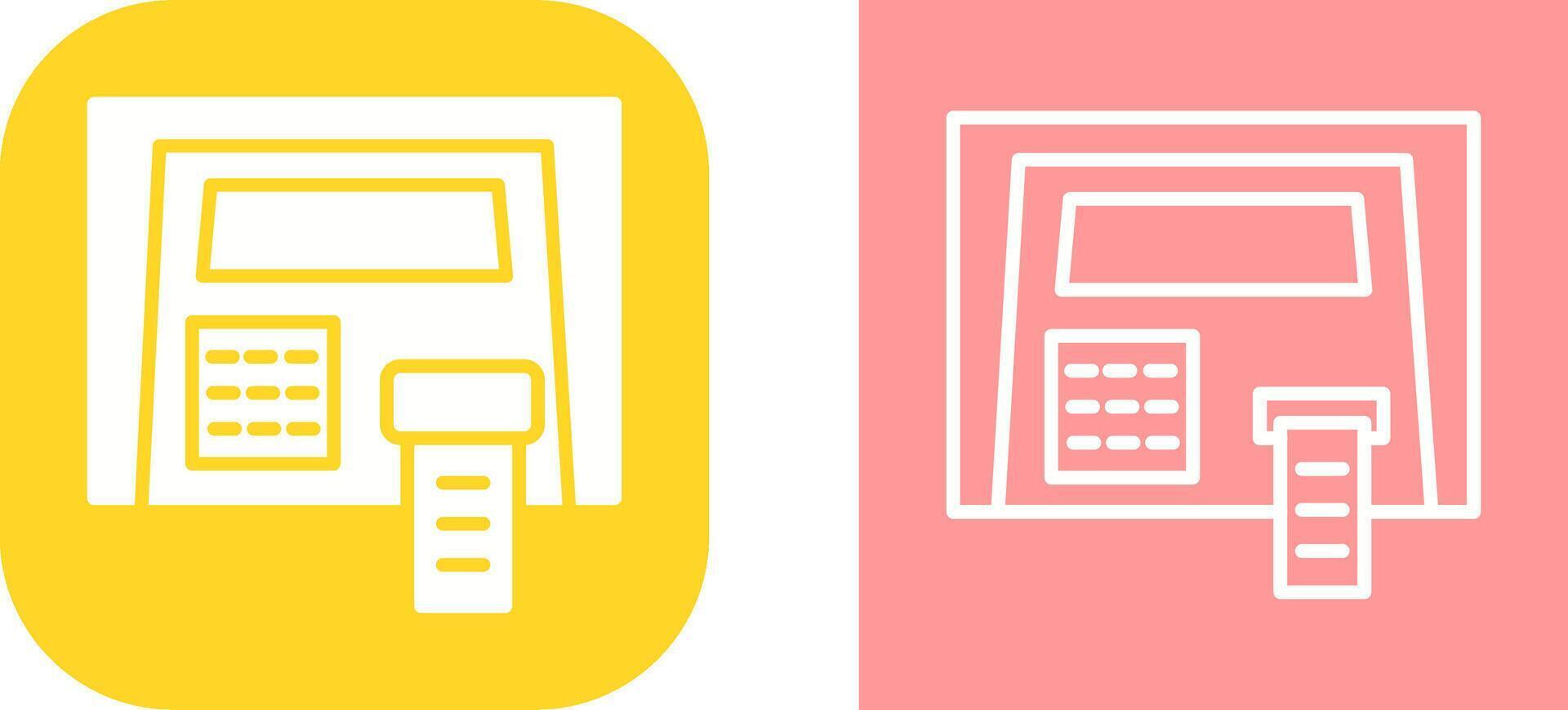 geldautomaat vector pictogram