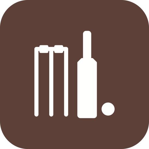 Cricket pictogram vectorillustratie vector