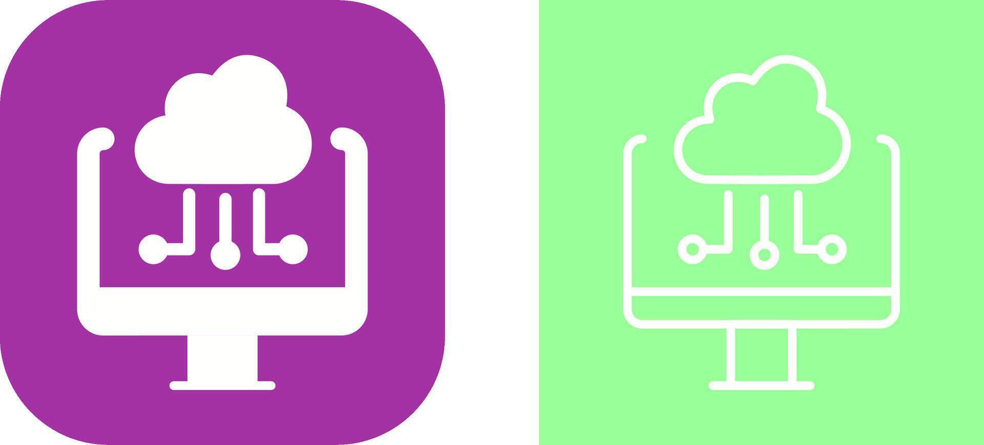 cloud computing vector icon