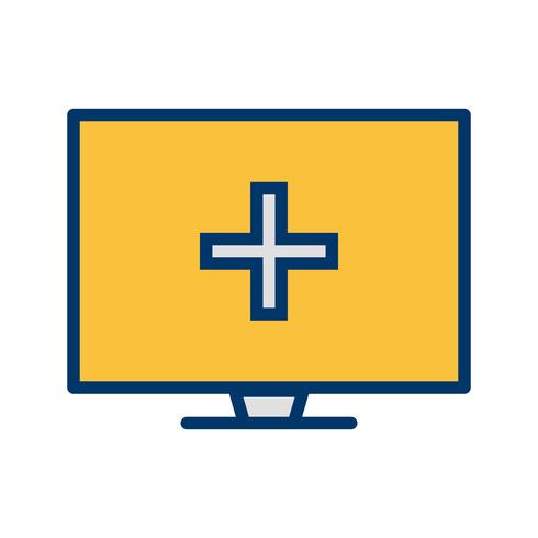 Vector Online medische Help-pictogram