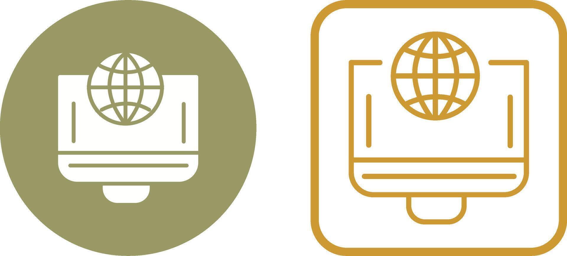 wereldbol vector pictogram