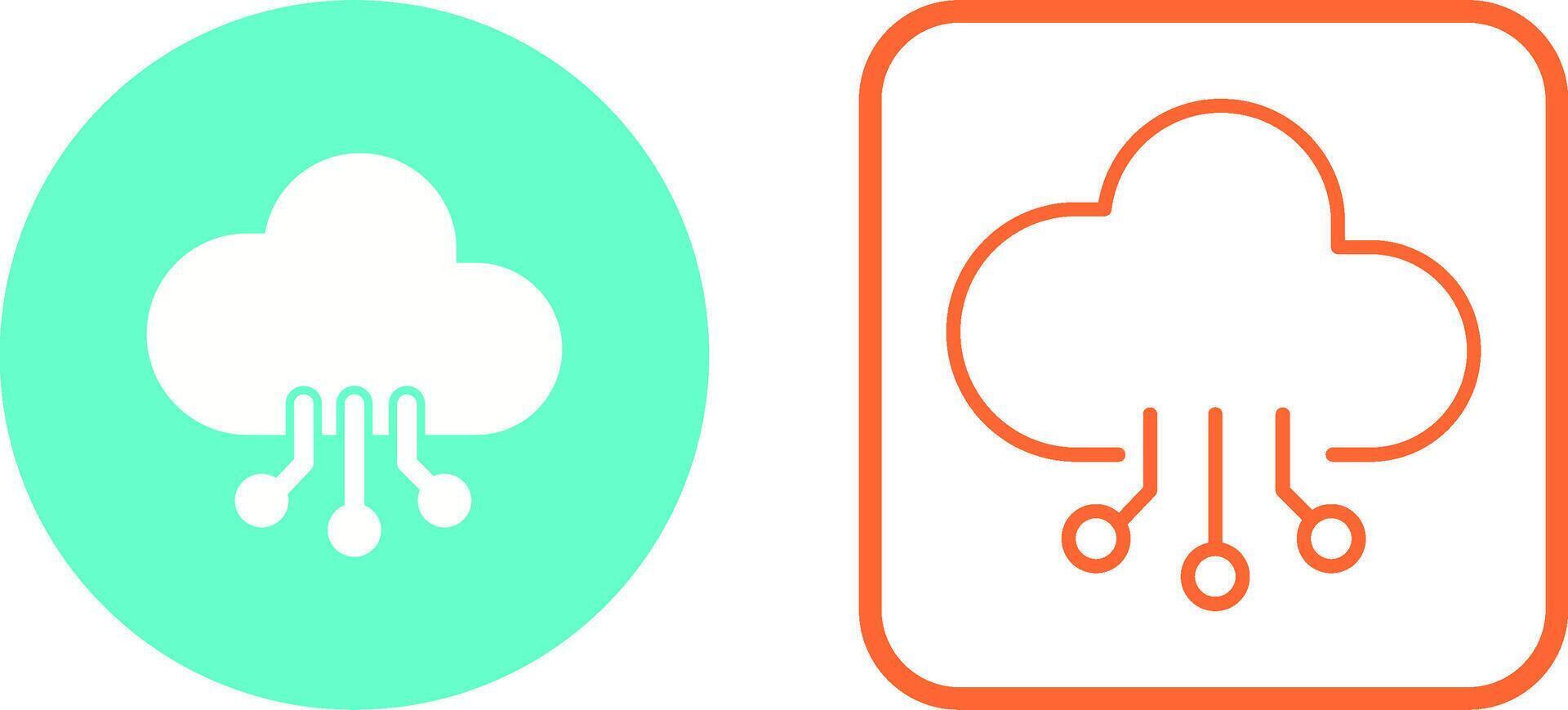 cloud computing vector icon