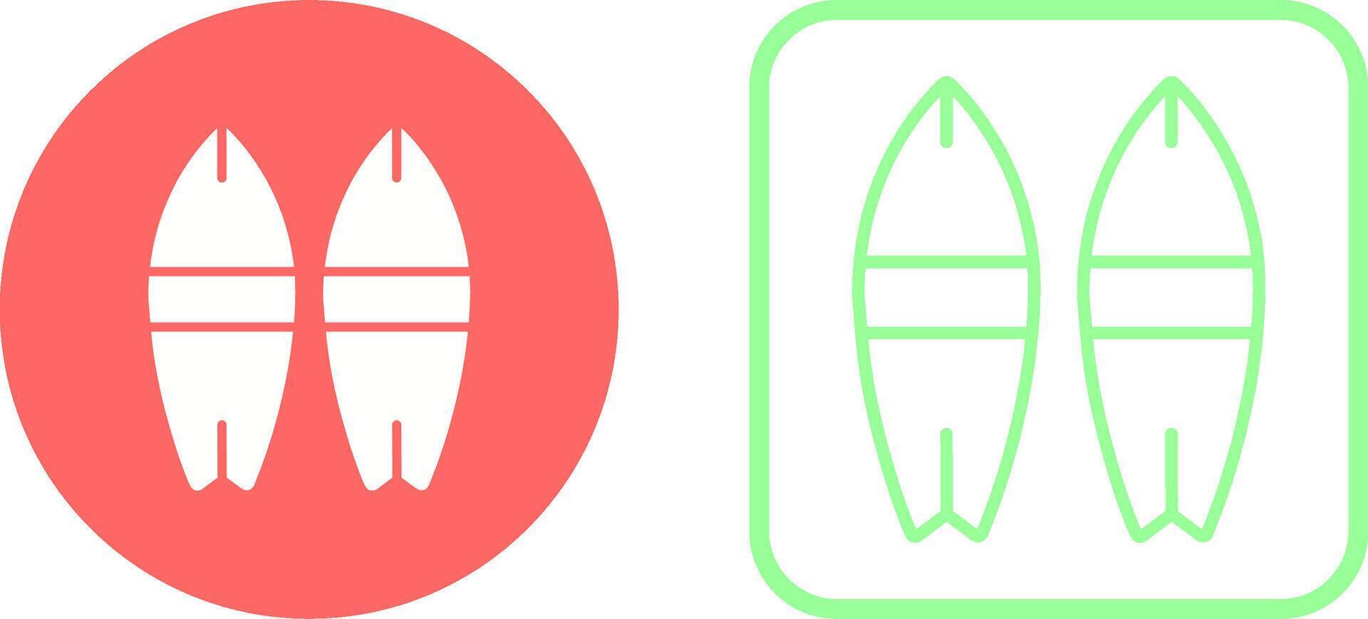 surfplank vector pictogram