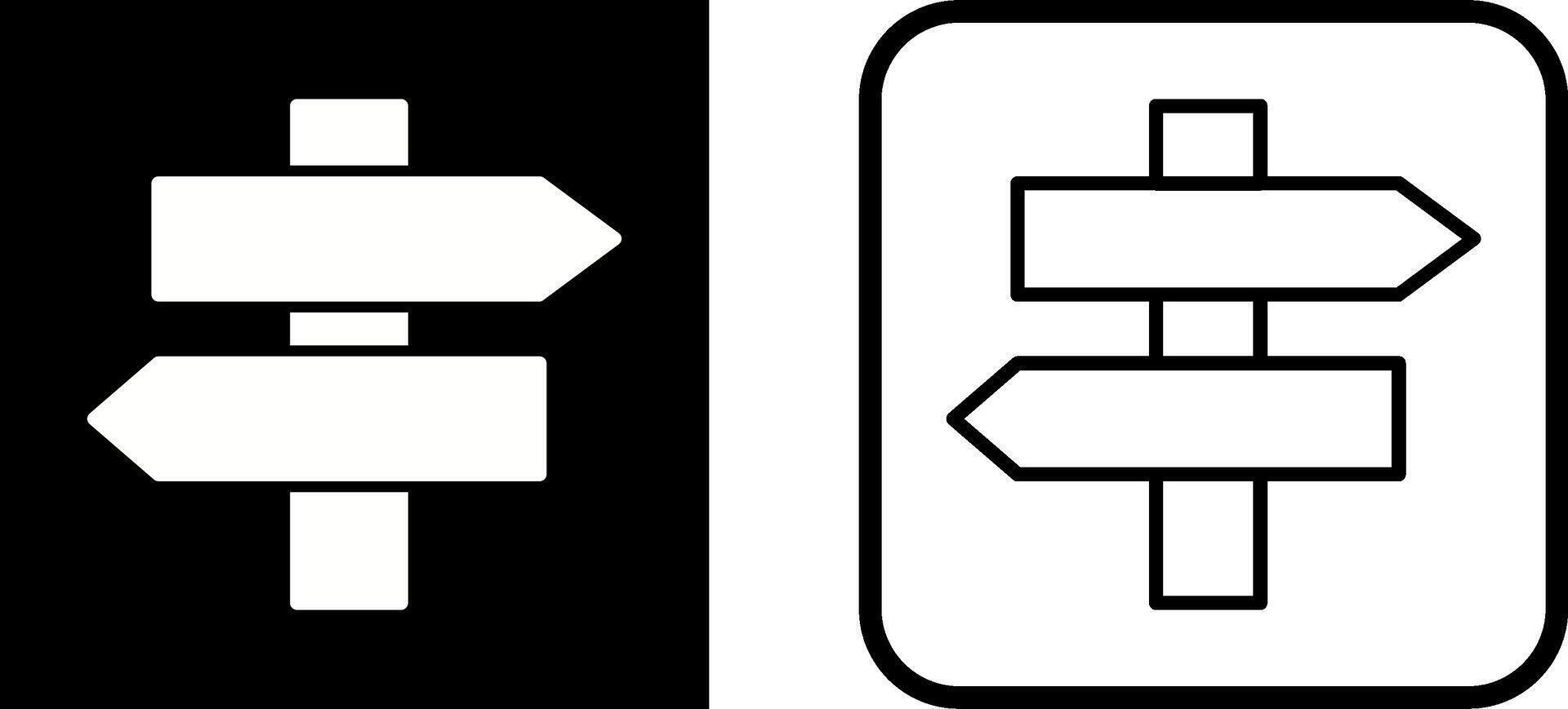 wegwijzer vector pictogram