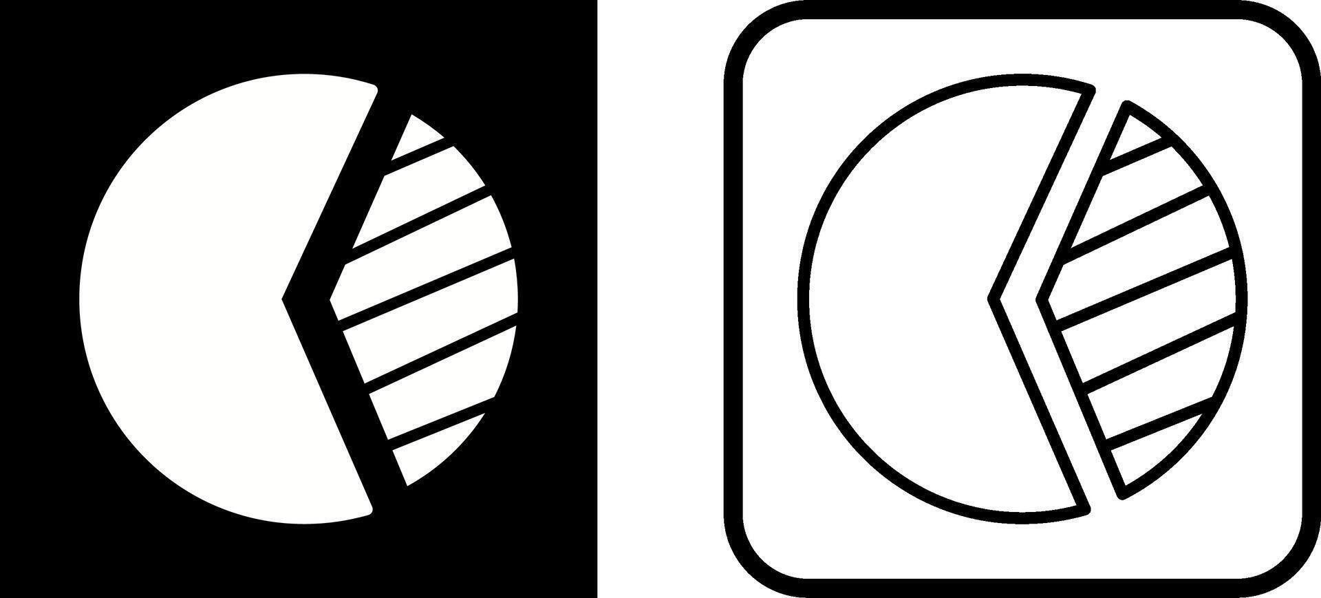 cirkeldiagram vector pictogram