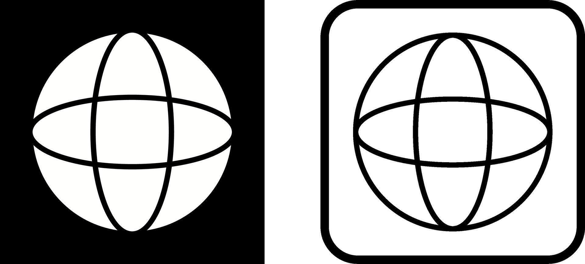 wereldbol vector pictogram