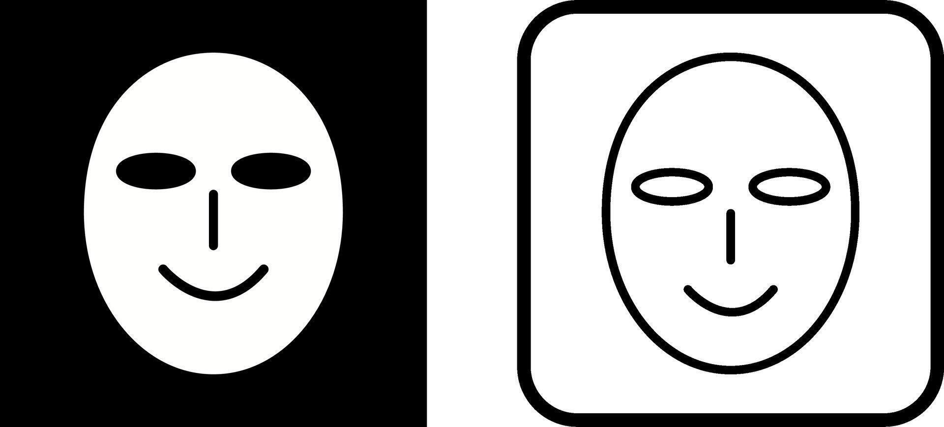 oude gezicht masker vector icoon