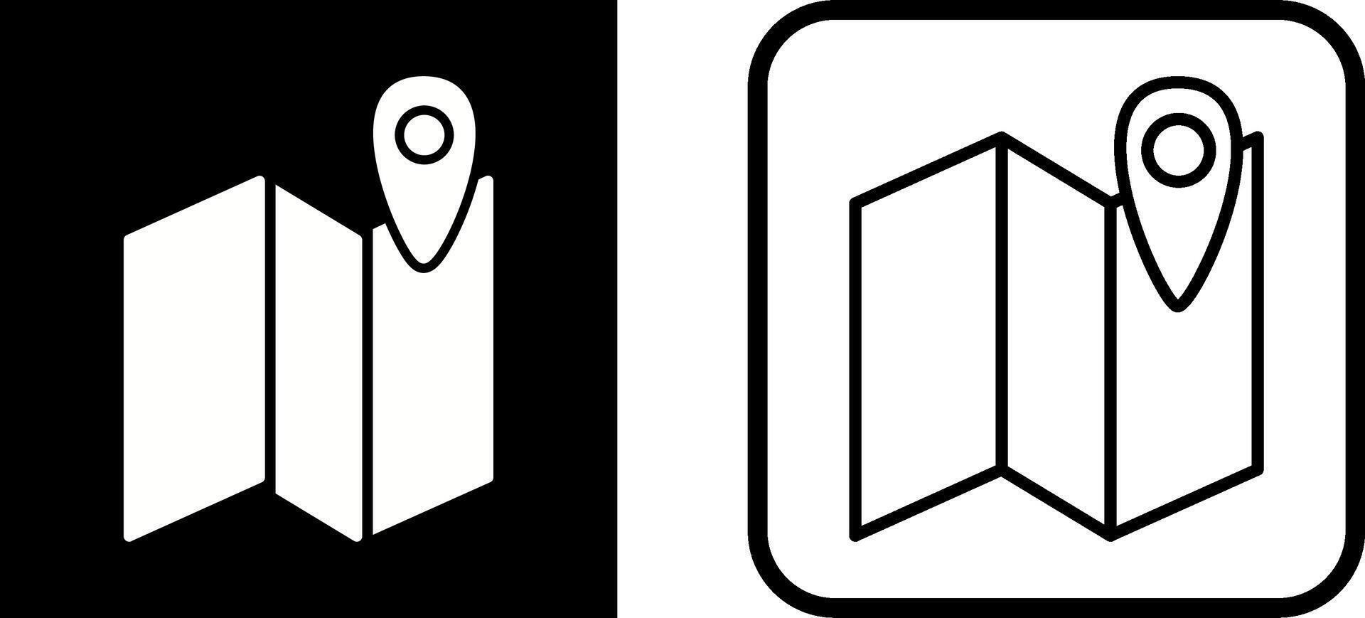 kaart vector pictogram