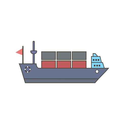 Vector schip pictogram