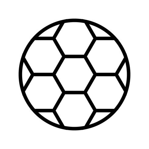 Voetbal pictogram vectorillustratie vector