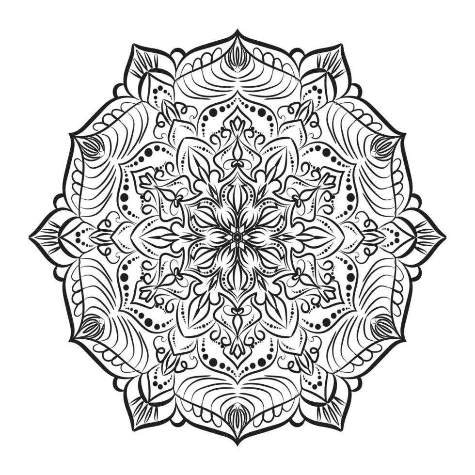 decoratieve ronde bloemenmandala vector