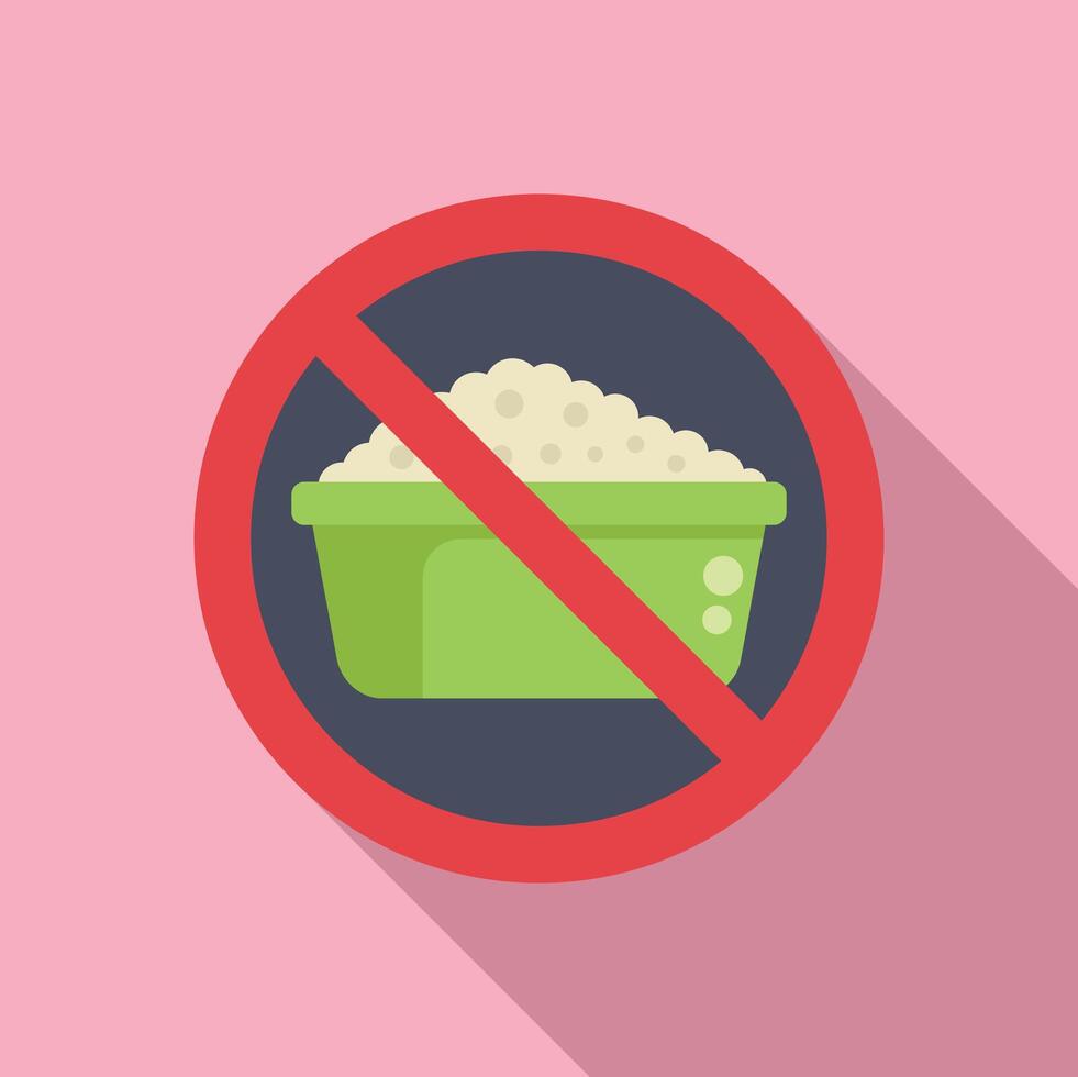 Nee rijst- voedsel icoon vlak vector. gluten onverdraagzaamheid Product vector