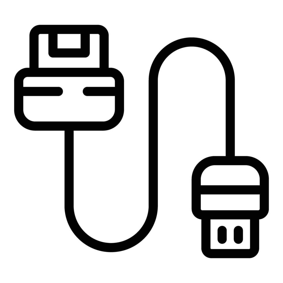 handheld macht icoon schets vector. digitaal energie adapter vector