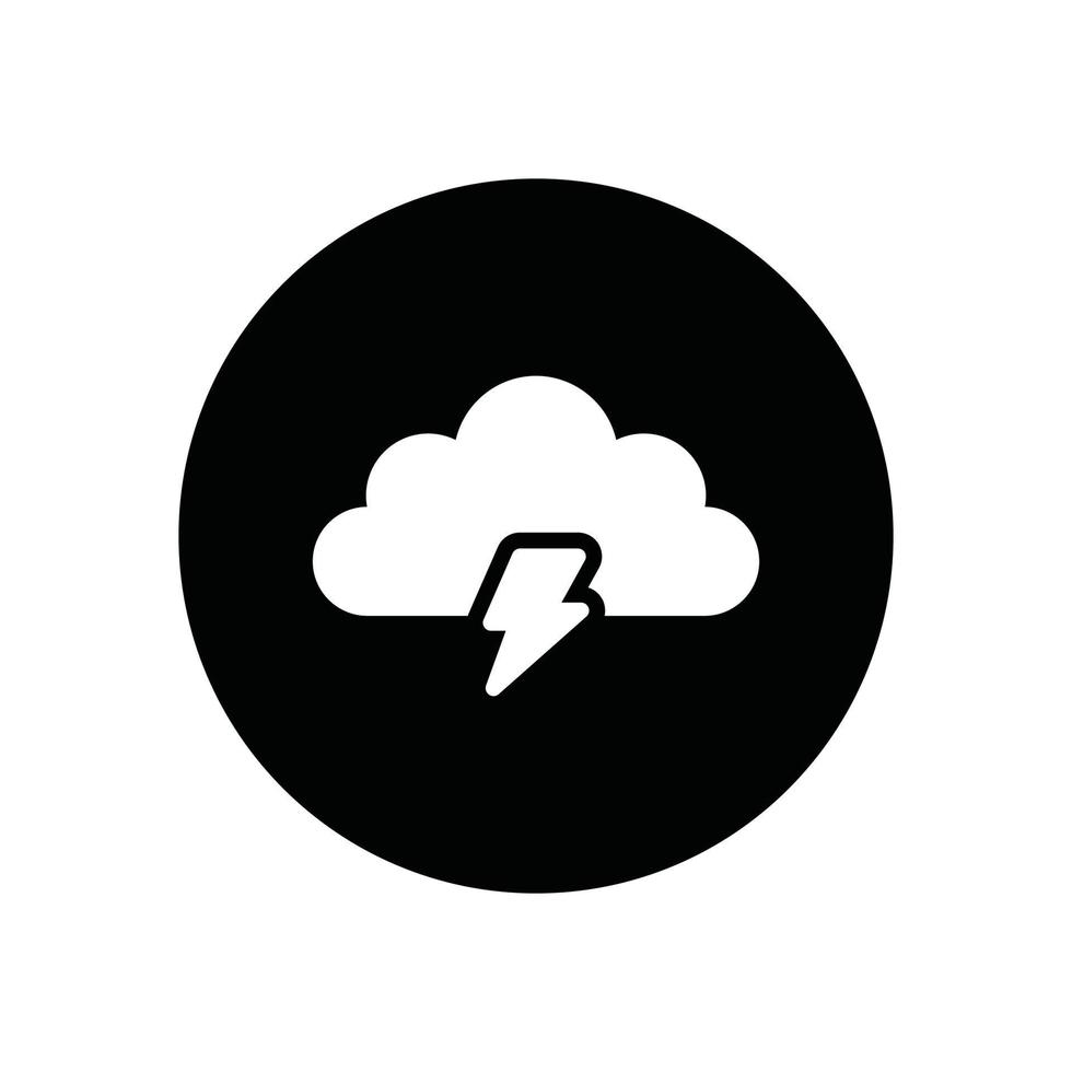 wolk donder glyph pictogram vector