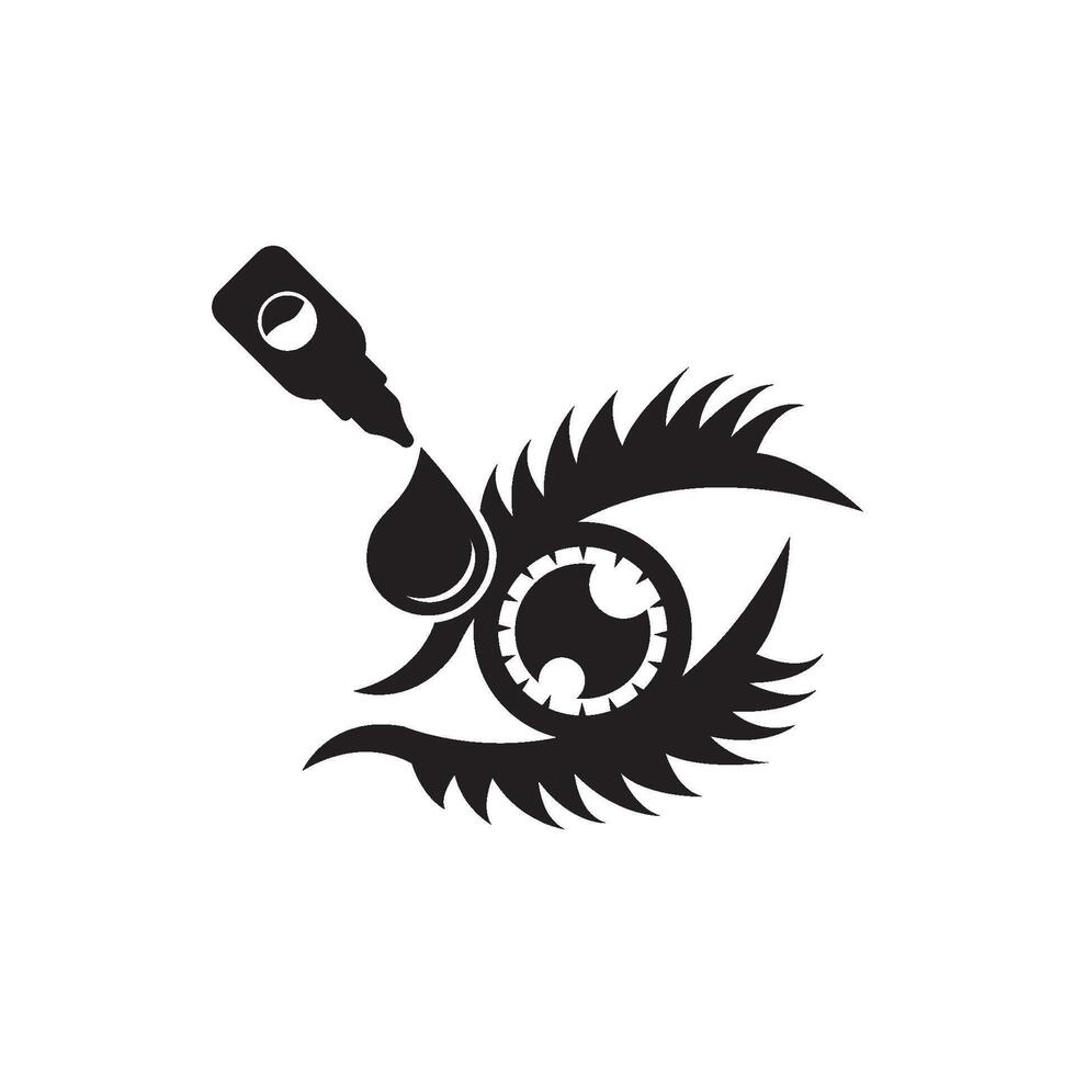 oog druppels icoon vector illustratie ontwerp sjabloon