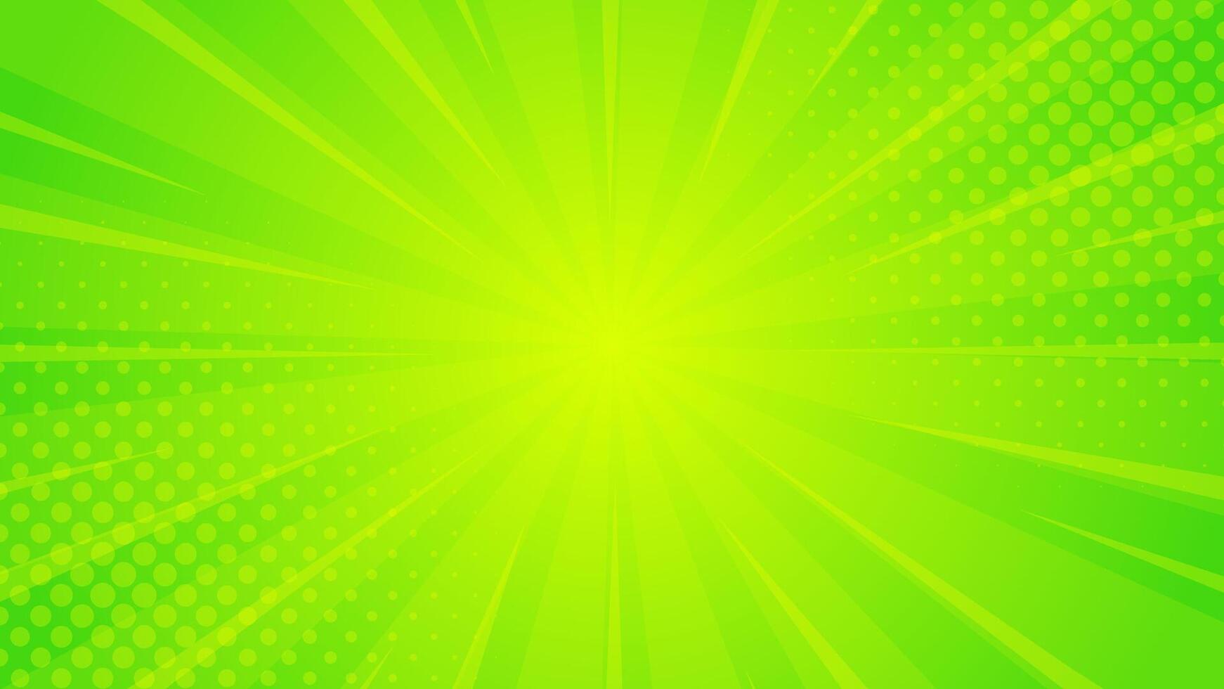 helder groen Geel helling abstract achtergrond. groen grappig zonnestraal effect achtergrond met halftoon. geschikt voor Sjablonen, verkoop spandoeken, evenementen, advertenties, web, en Pagina's vector