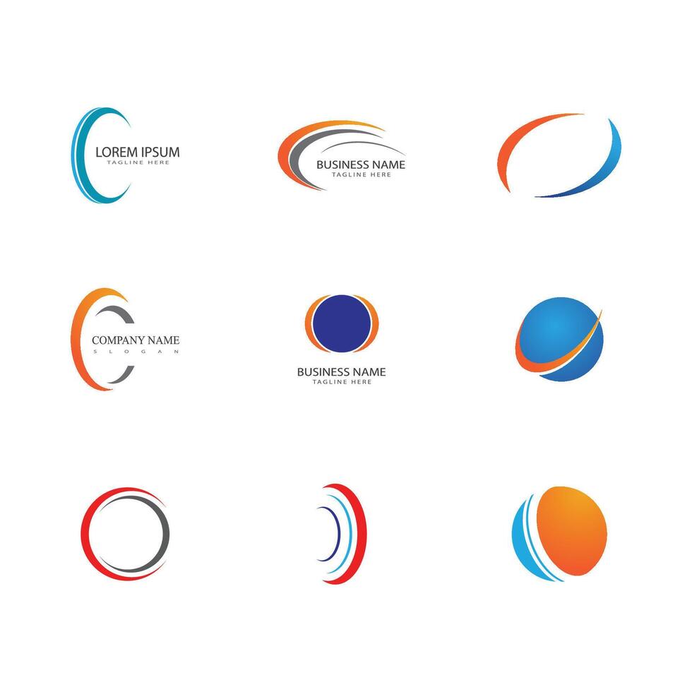 cirkel logo vector sjabloon symbool element ontwerp