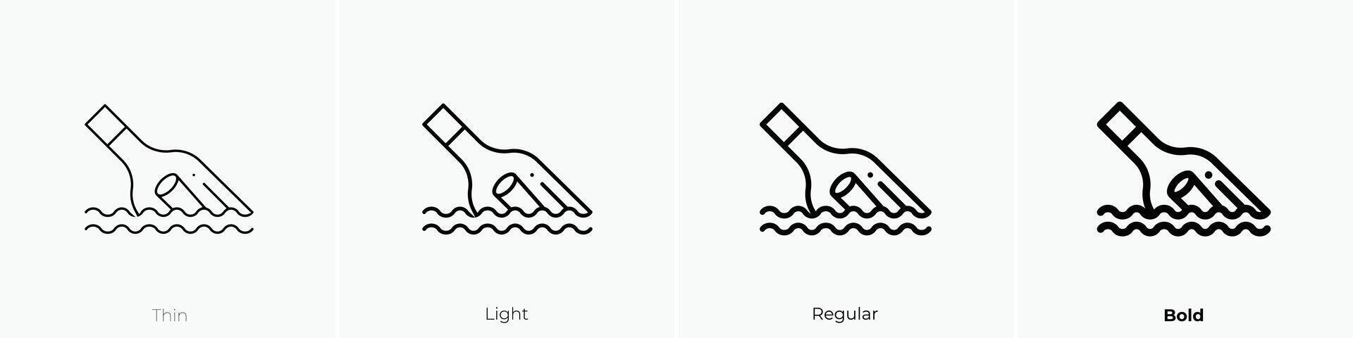 bericht icoon. dun, licht, regelmatig en stoutmoedig stijl ontwerp geïsoleerd Aan wit achtergrond vector