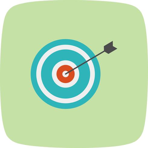 Bullseye pictogram vectorillustratie vector