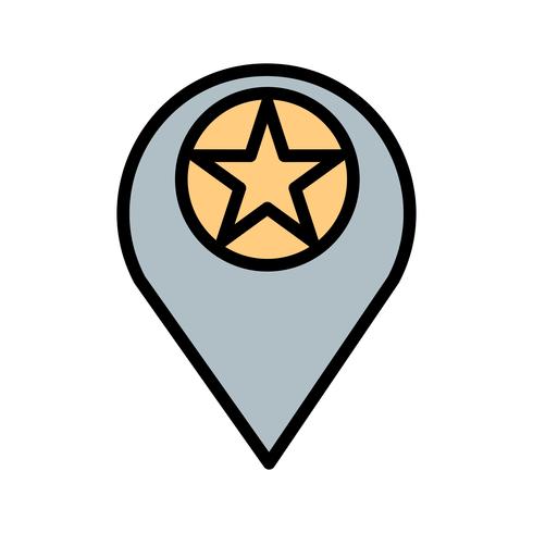 Vector sterpictogram locatie