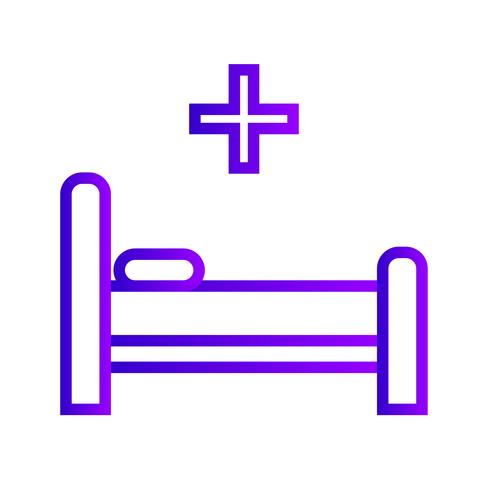 Vector bed pictogram