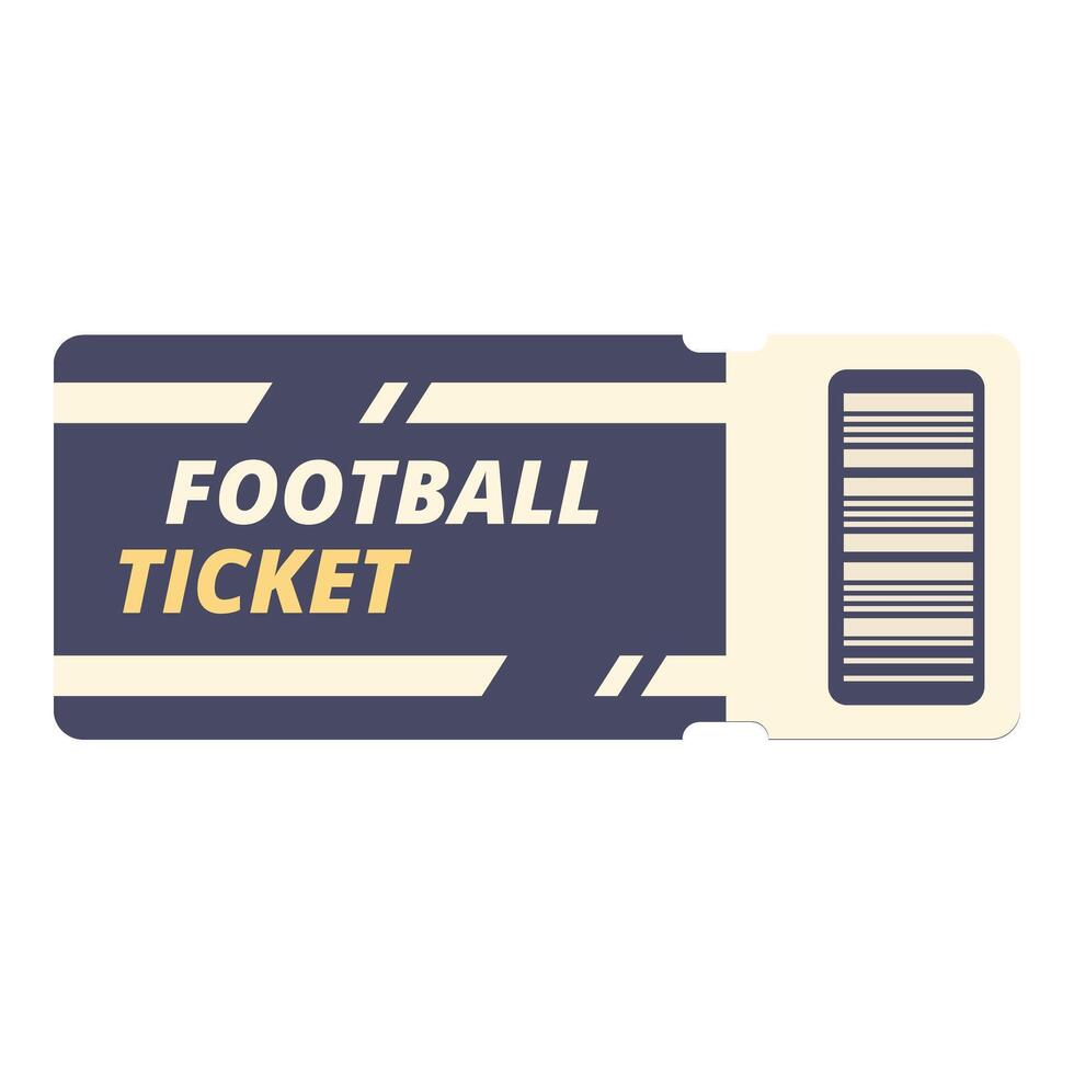 Amerikaans voetbal ticket papier icoon tekenfilm vector. bon bestellen vector