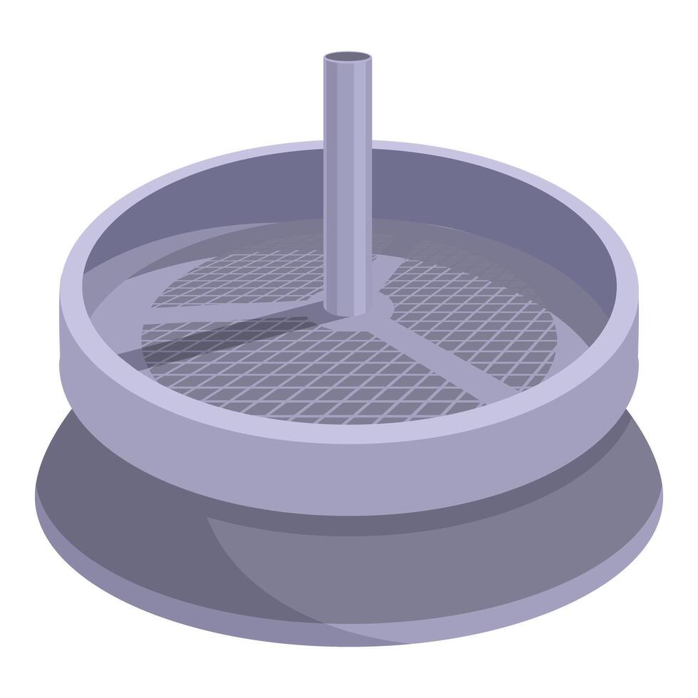 hookah stoom- hart icoon tekenfilm vector. metaal gereedschap vector