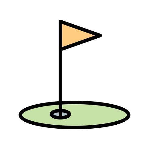 Golf pictogram vectorillustratie vector